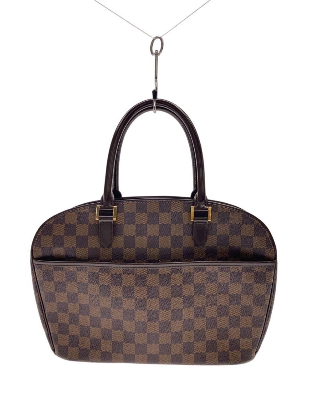 LOUIS VUITTON Salia Horizontal Damier Ebene Brown